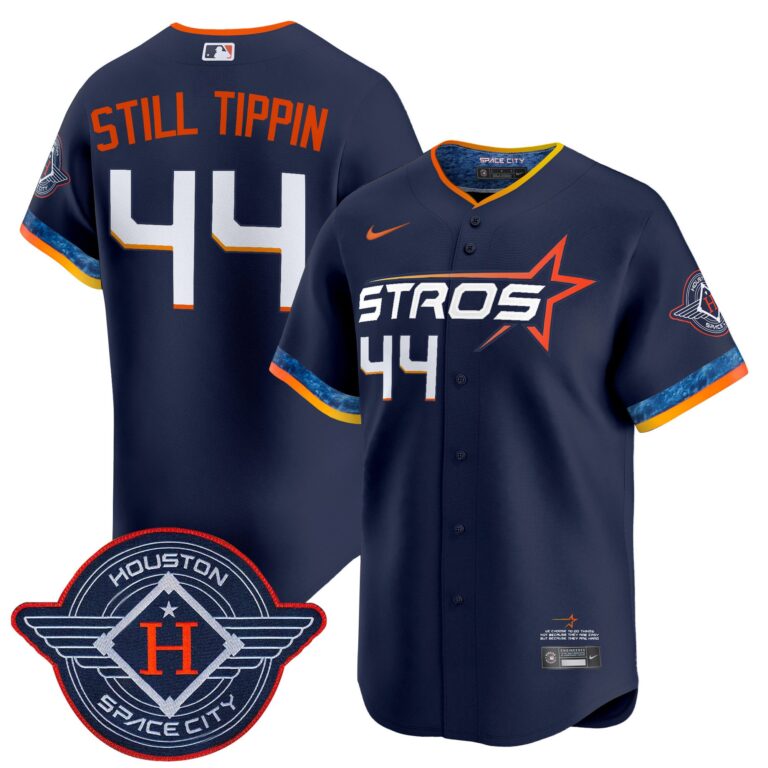 Men Houston Astros #44 Still Tippin blue 2025 City Connect Vapor Limited Stitched Jersey